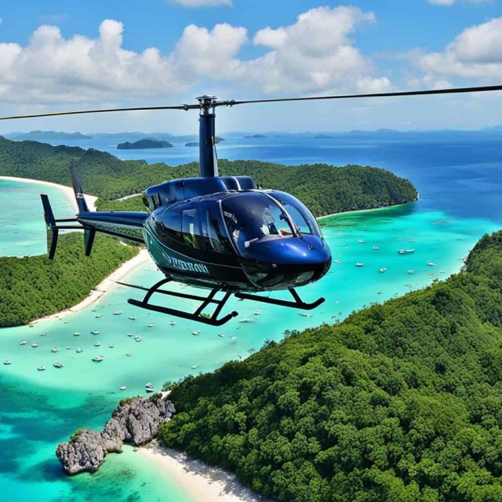 helicopter ride tour in Boracay