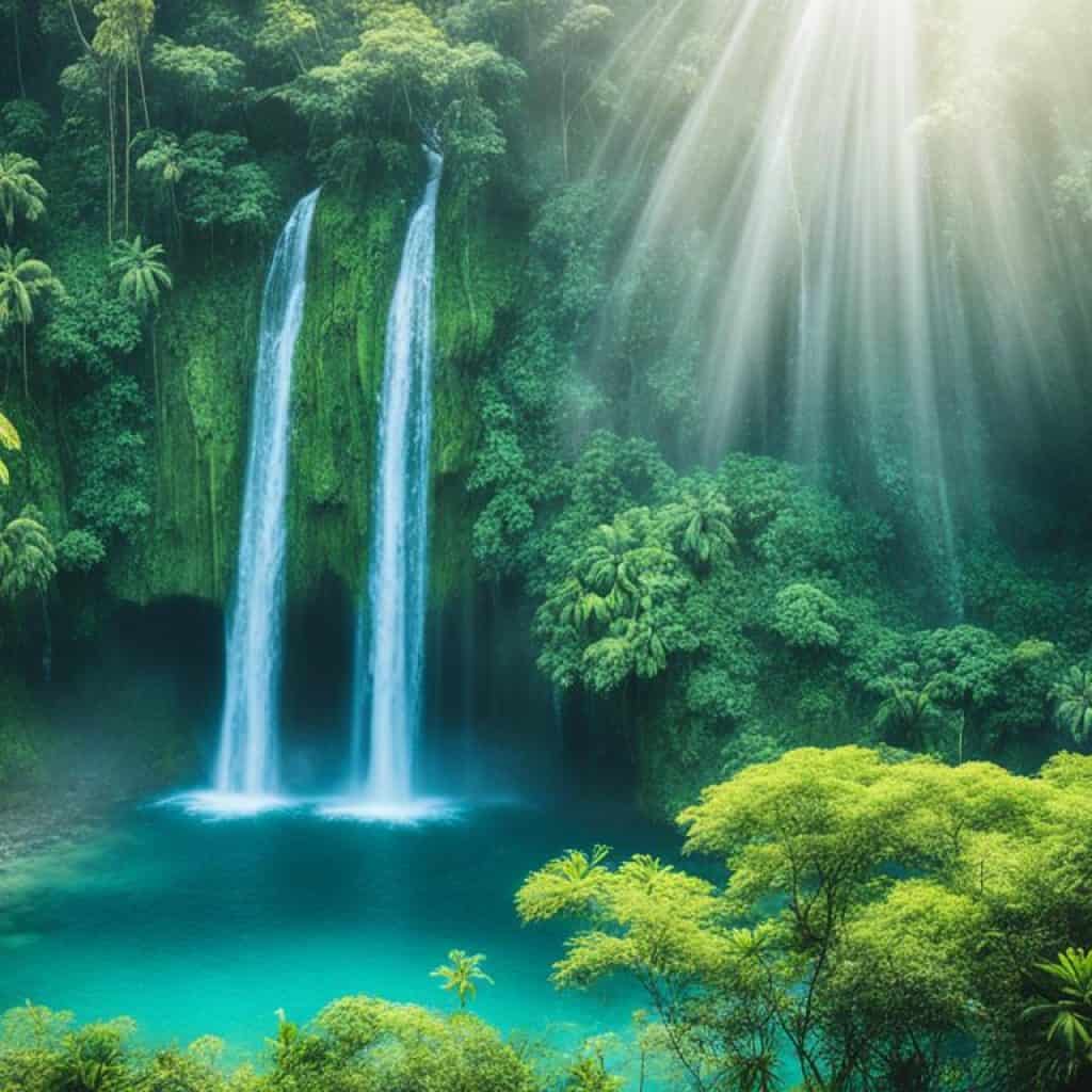 white island philippines waterfalls