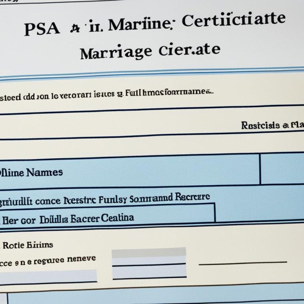 psa marriage certificate online application