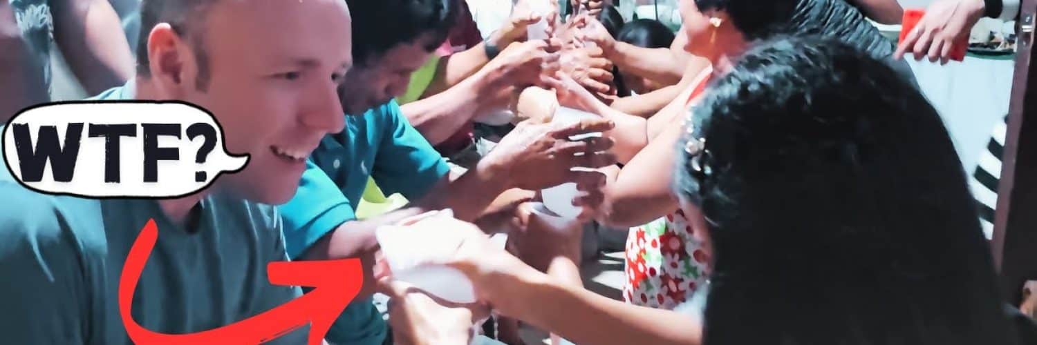 Filipina Brings Foreigner to WET WILD Christmas Party Video