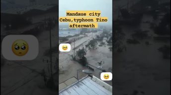 After earthquake now typhone Tino and yes this is our area thanks to the people who captured this V. Video